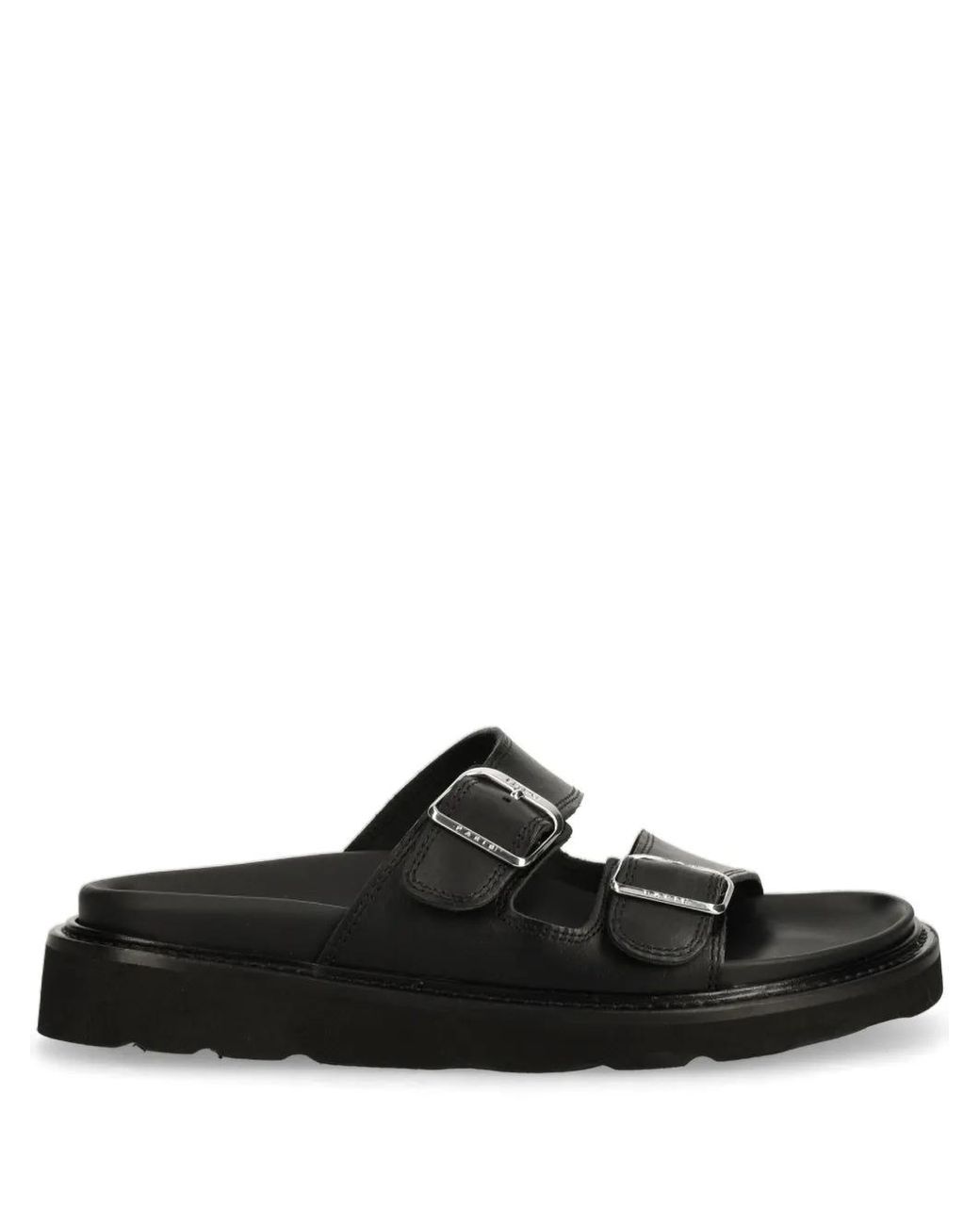 KENZO Black Matto Leather Sandals