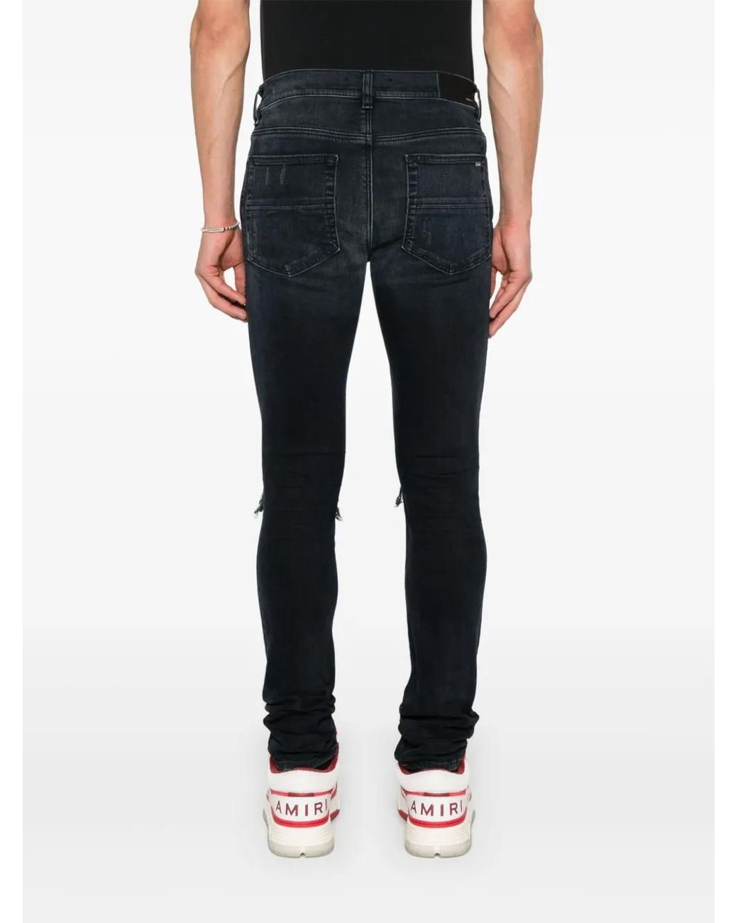 Amiri Blue Mx1 Ultrasuede Jeans for men