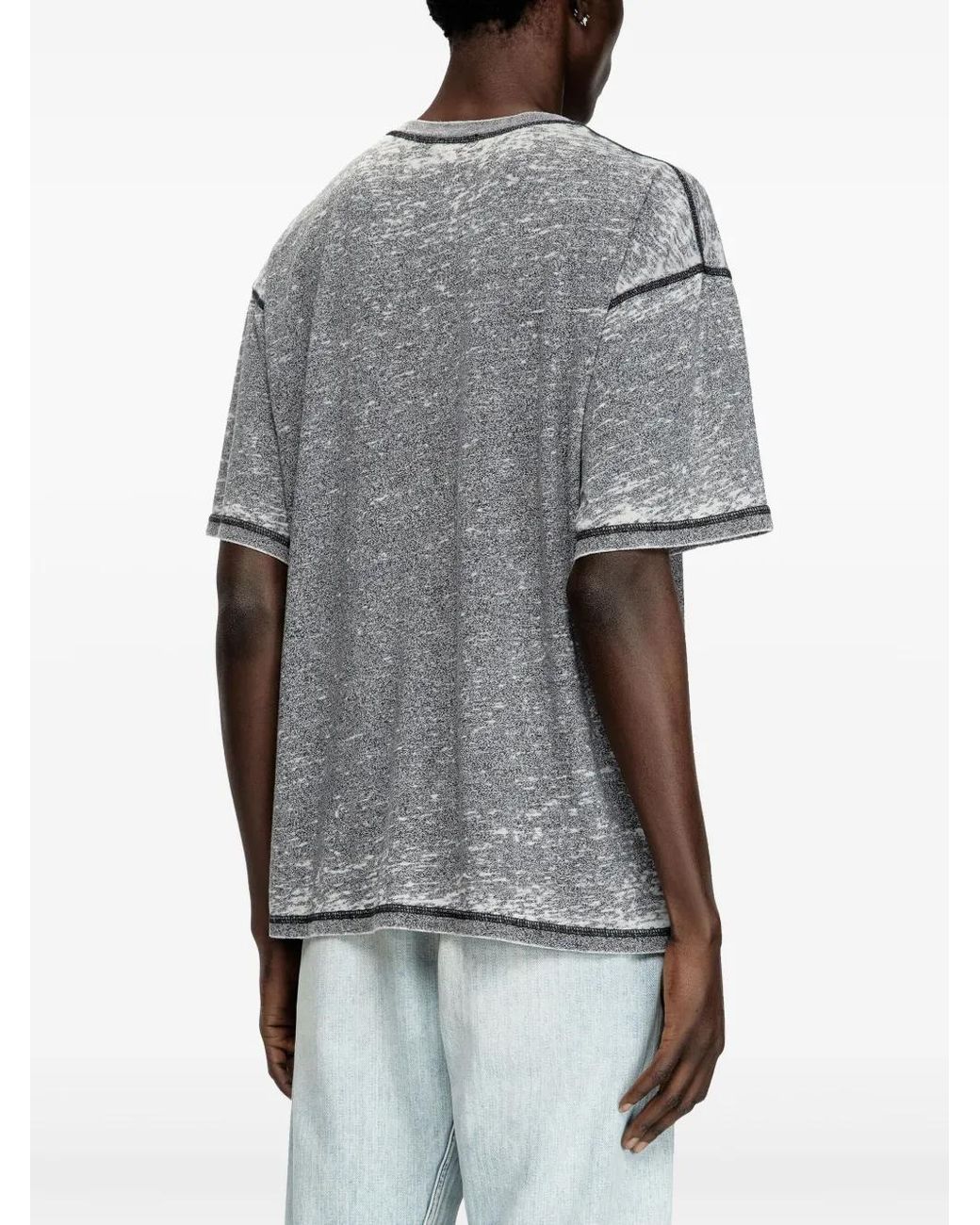 DIESEL Gray T-Shirts for men