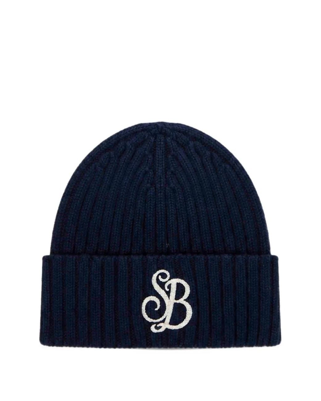 Mc2 Saint Barth Blue Wengen Beanie With St. Barth Embroidery for men