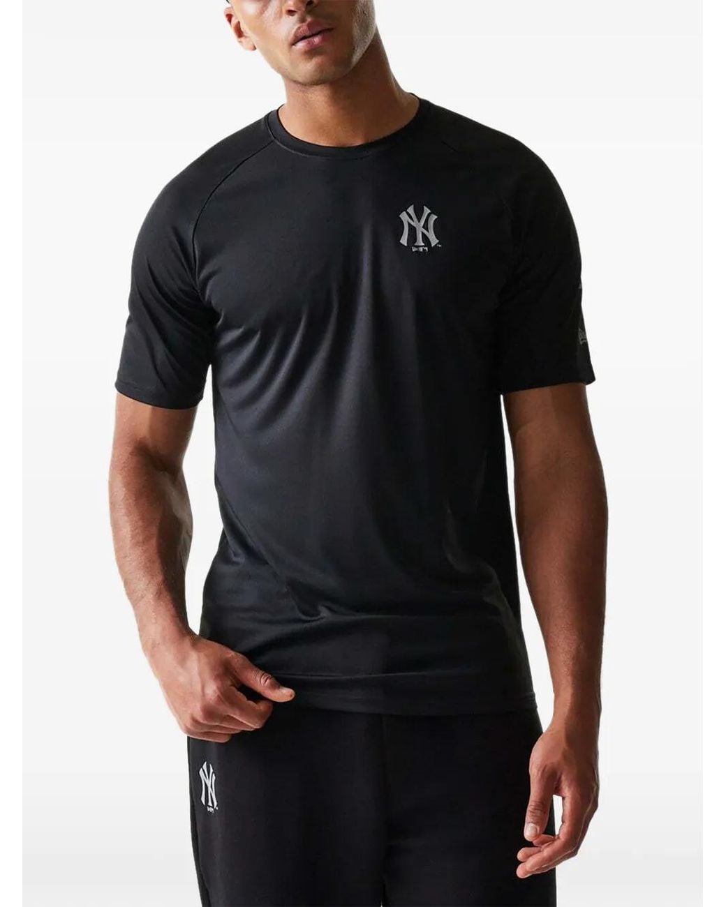 KTZ Black New York Yankees Mlb Reflective T-Shirt for men