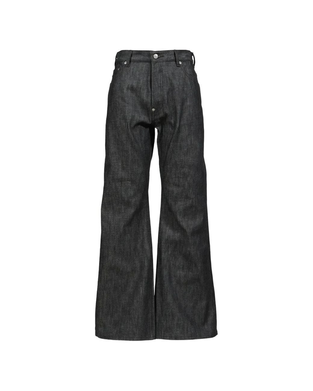 Rivet & Hide Black Type-684 Flare-Silhouette Jeans for men