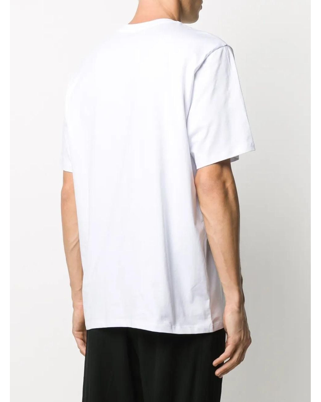 Camiseta Con Logo Estampado MSGM de hombre de color White