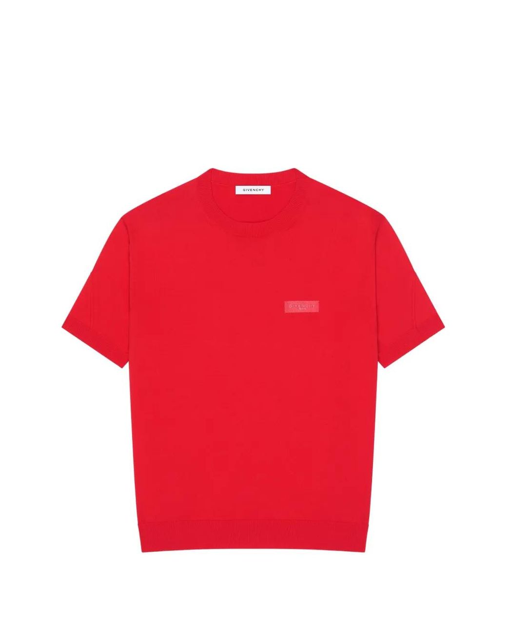 Camiseta Couture Seam De Punto Con Detalle De Grosgrain Givenchy de hombre de color Red