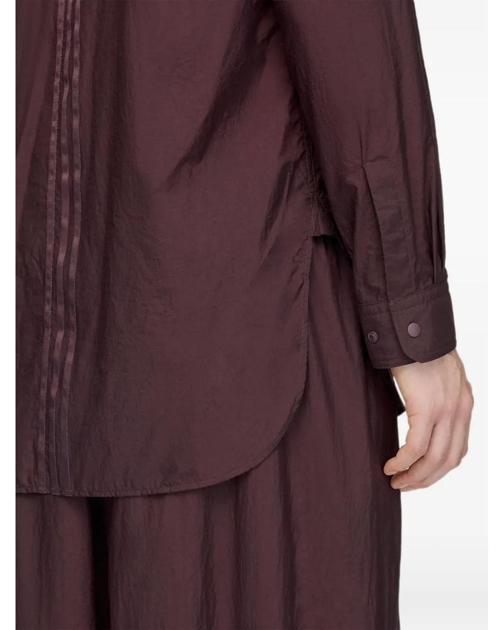 Y-3 Purple Gradient 3-Stripes Nylon Overshirt