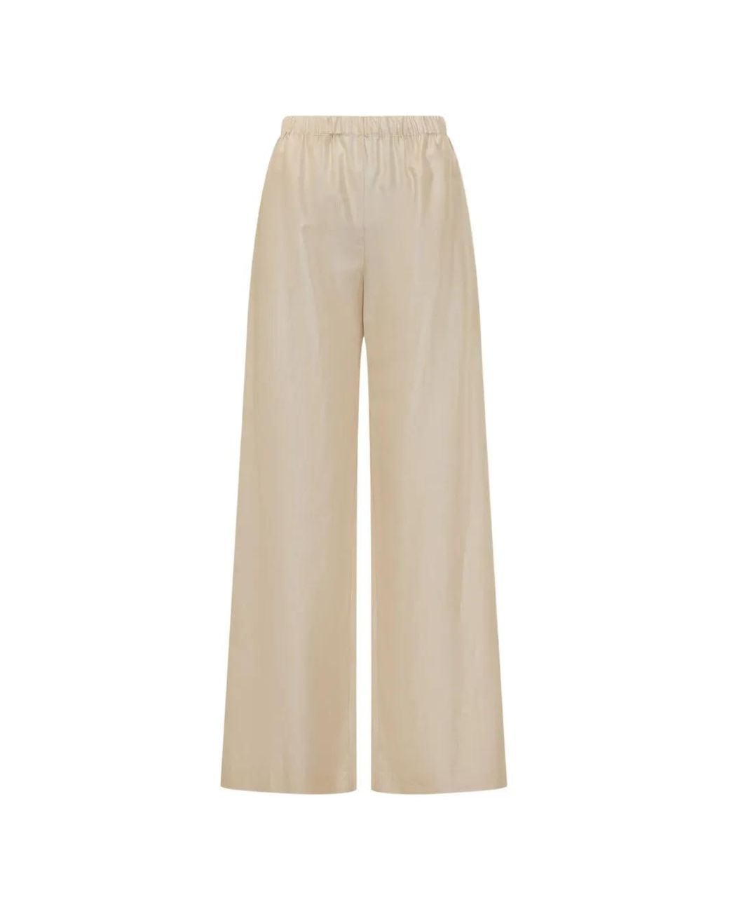 LE SULLY STUDIO Broek Met Elastische Taille in het White