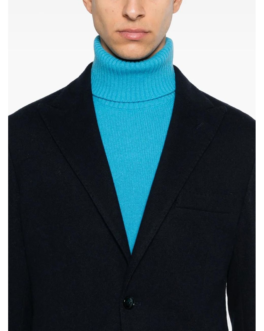 Barba Napoli Blazer Van Wolblend in het Black voor heren