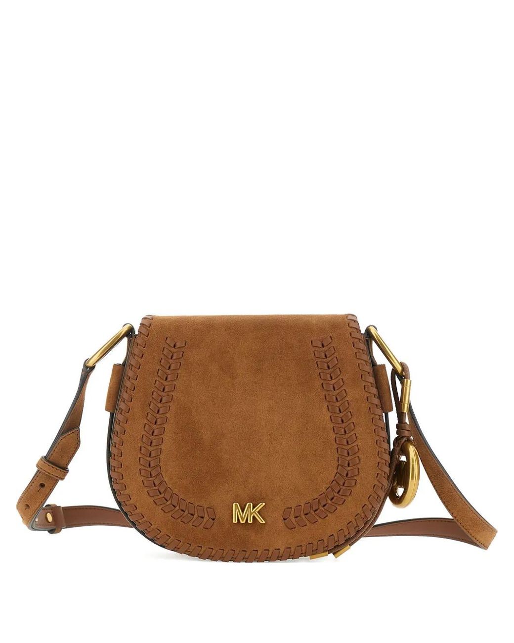 MICHAEL Michael Kors Brown Medium Josie Logo-Plaque Shoulder Bag