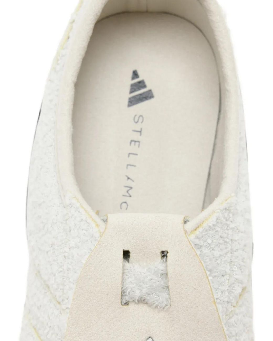 Adidas White X Stella Mccartney Bouclé Sneakers