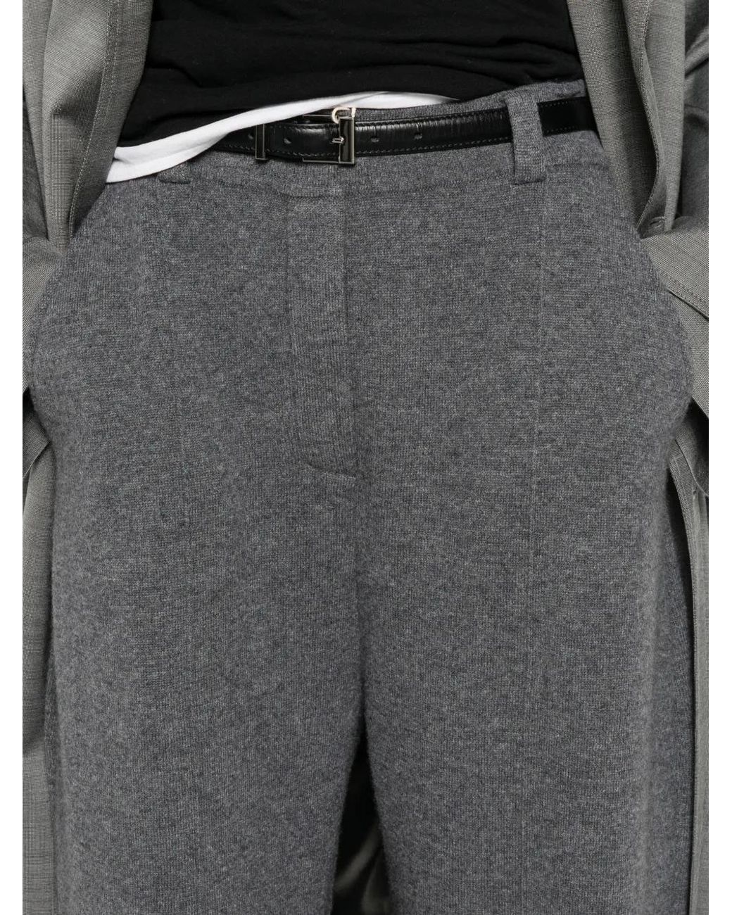 Lisa Yang Gray Wrenda Tapered Trousers