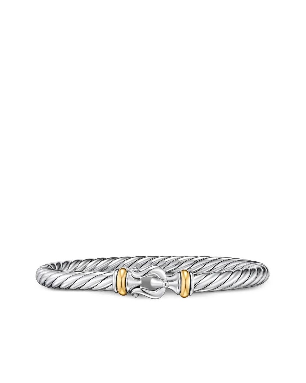 Bracciale Cable Flex Buckle di David Yurman in Metallic