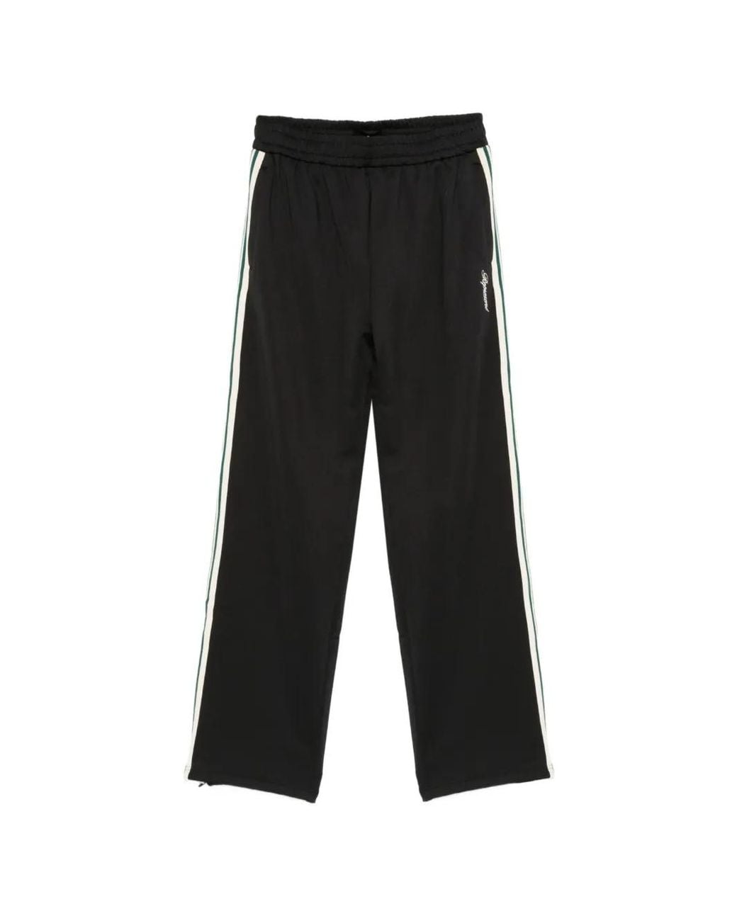 Represent Black Taped Track Trousers for men