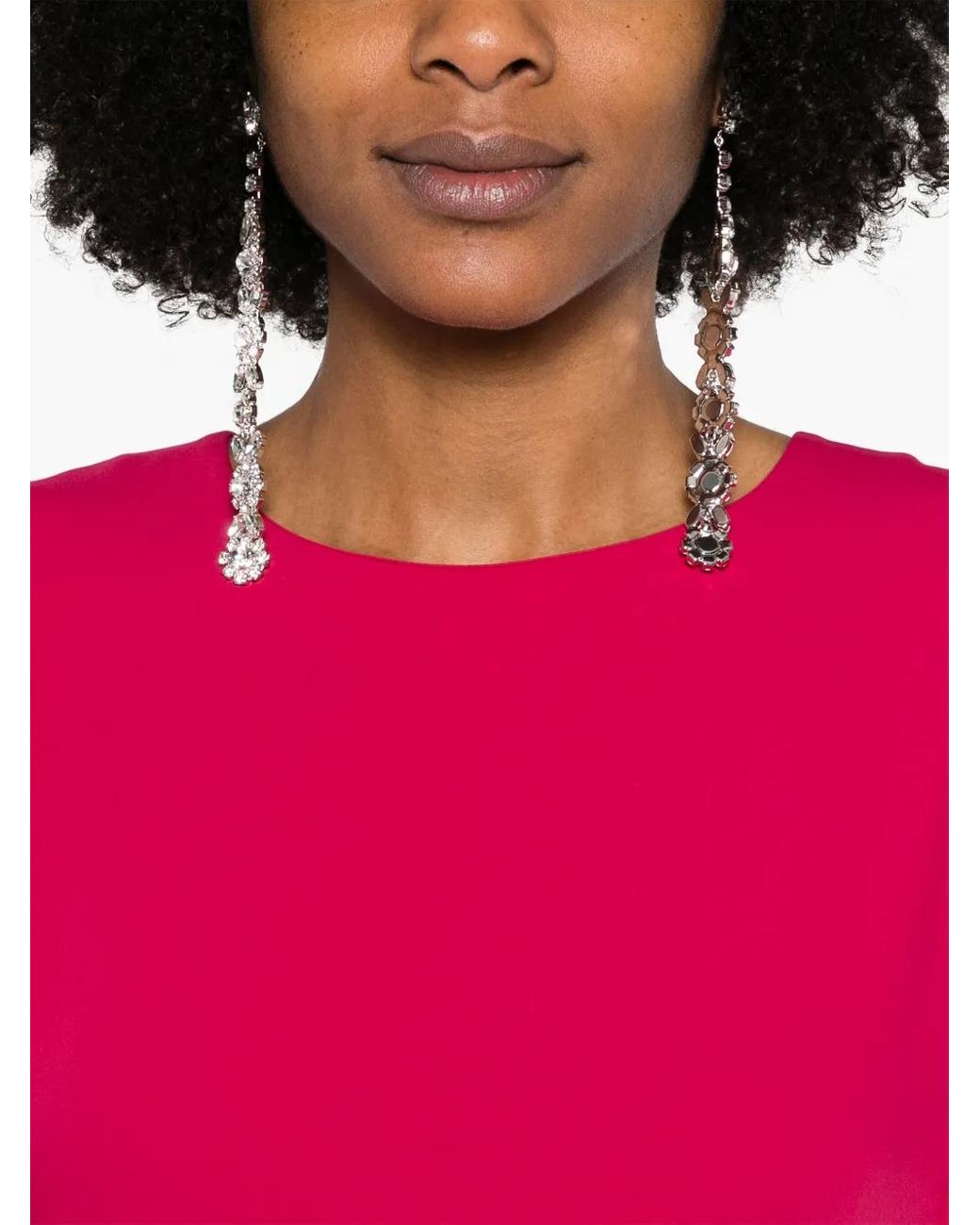 P.A.R.O.S.H. Red Cady Maxi Dress