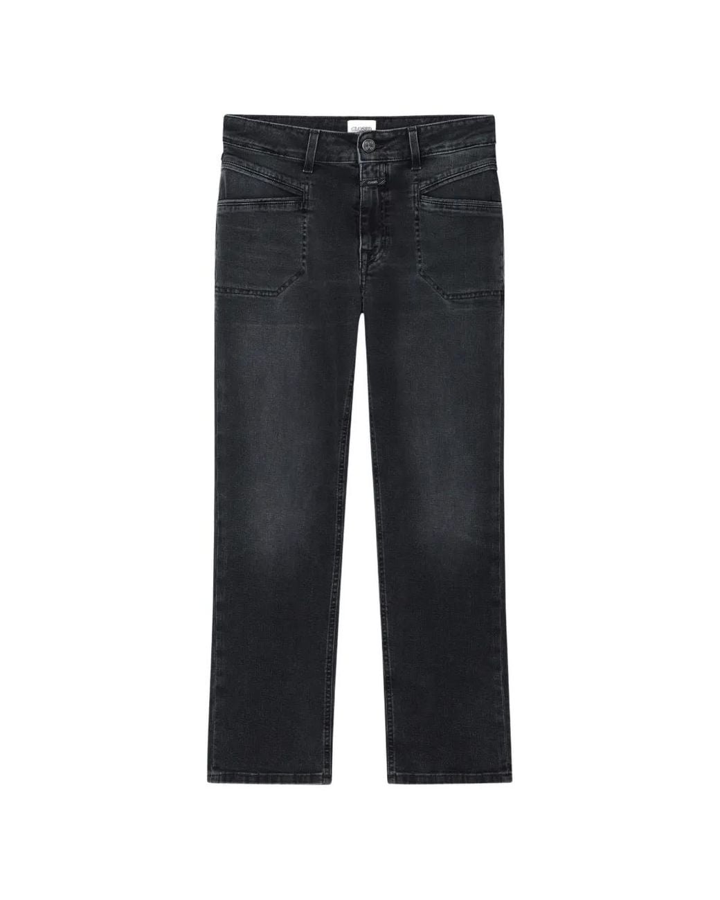 Closed Black Mira-X Straight-Leg Jeans