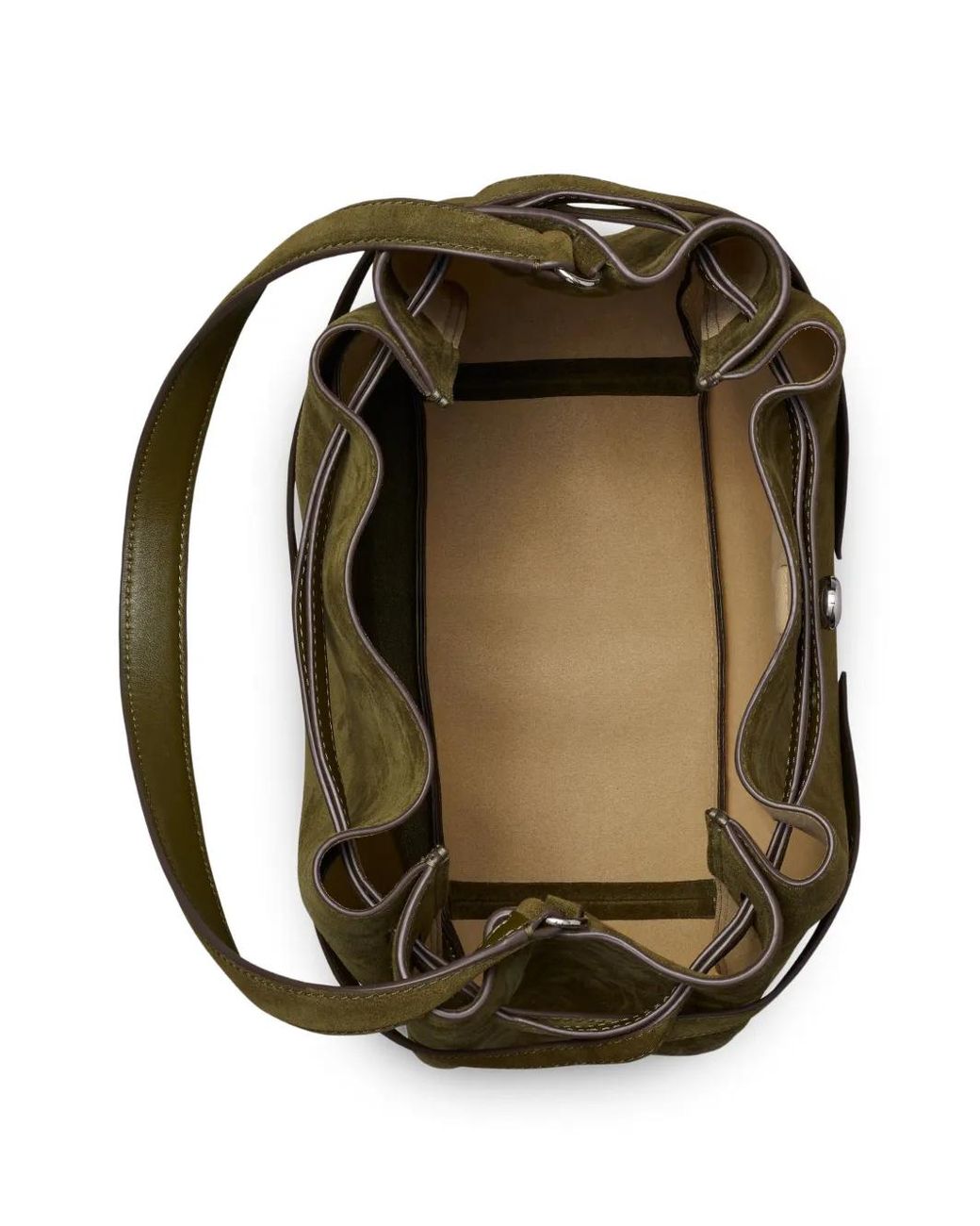 Tory Burch Green Grand Sac Seau En Daim Romy