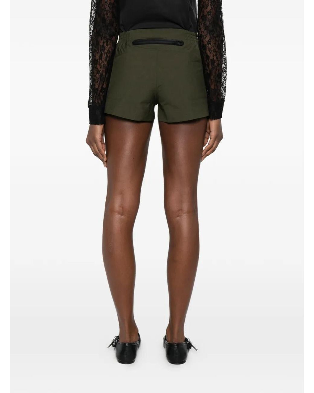Coperni Green Technical Tailored Shorts