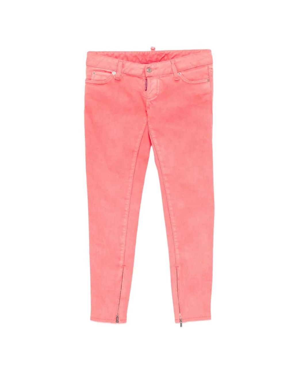 Jeans Con Zip di DSquared² in Pink