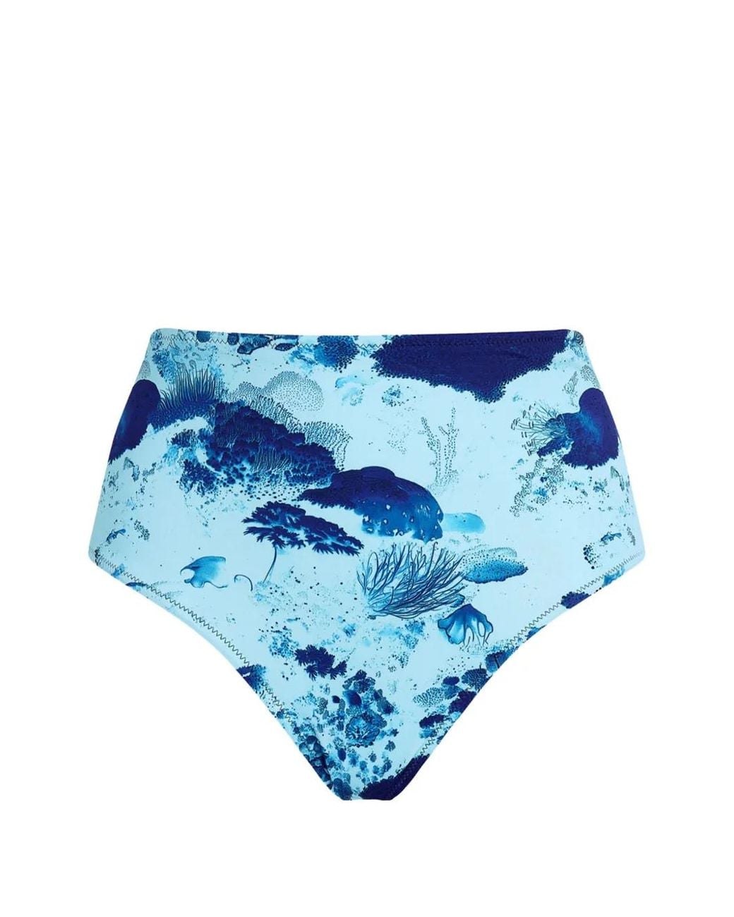 Vilebrequin Blue Printed High-Waisted Bikini Bottom
