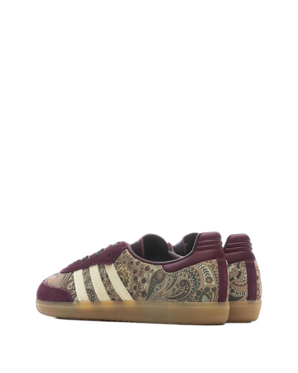 Adidas Brown X Liberty London Samba Og Paisley-Print Sneakers