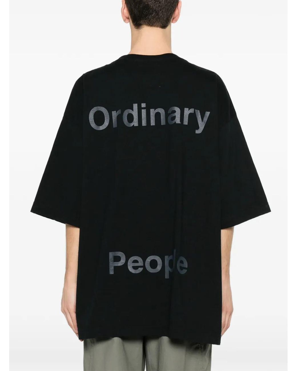 Maison Mihara Yasuhiro Black Leon Printed T-Shirt for men