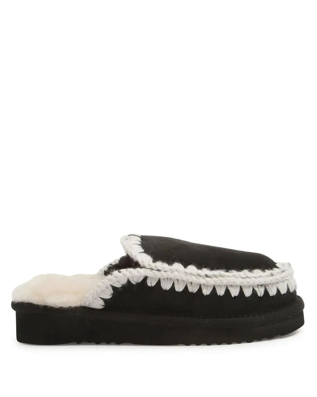Mou Black Slipper Ohne Schnürung