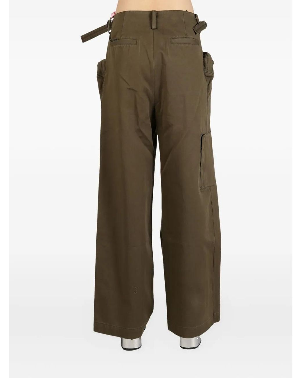 Fax Copy Express Green Maxi-Pouch Pocket Trousers