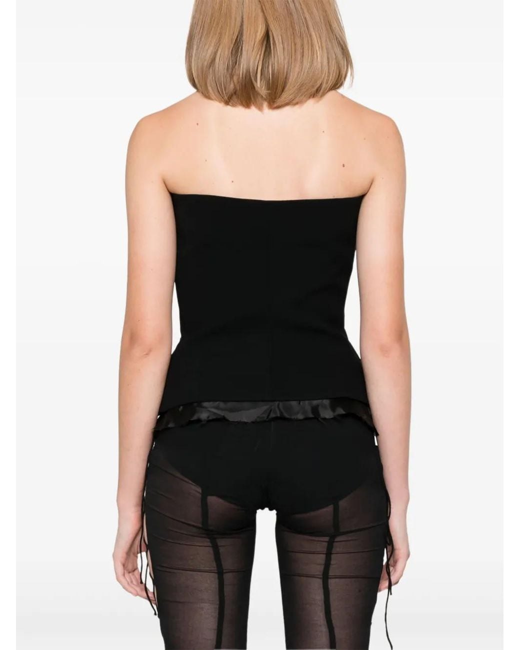 OTTOLINGER Black Suit Corsage Top