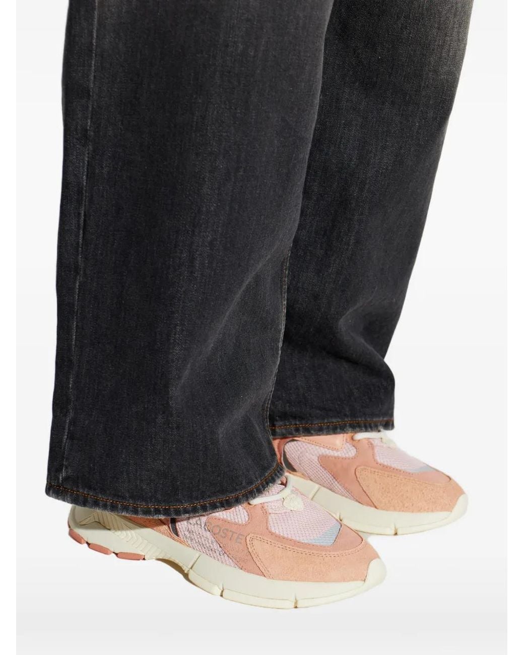 Lacoste Pink Panelled Logo Sneakers