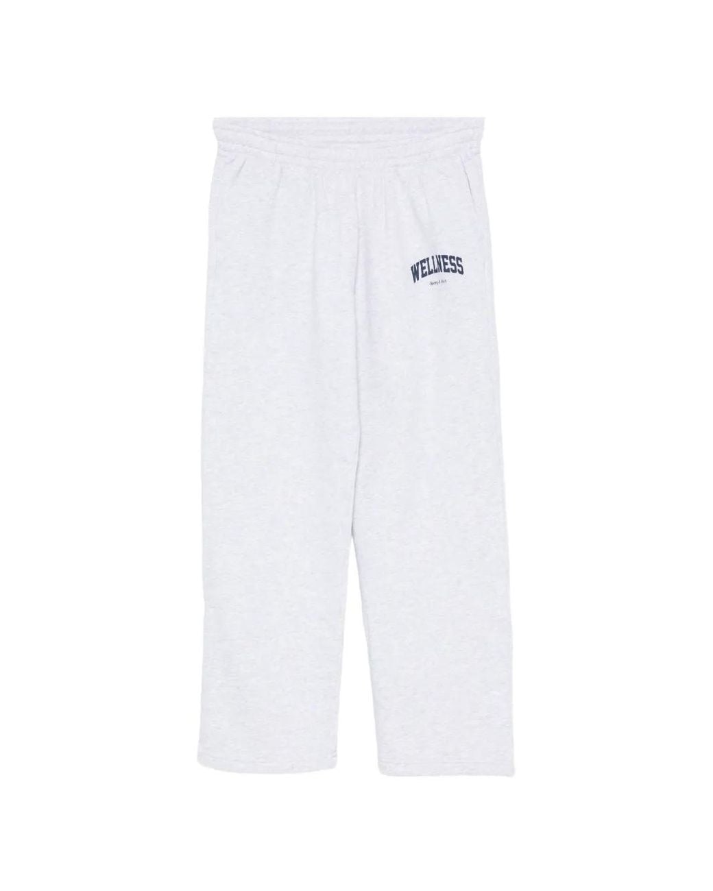 Sporty & Rich White Wellness Logo-Print Track Pants