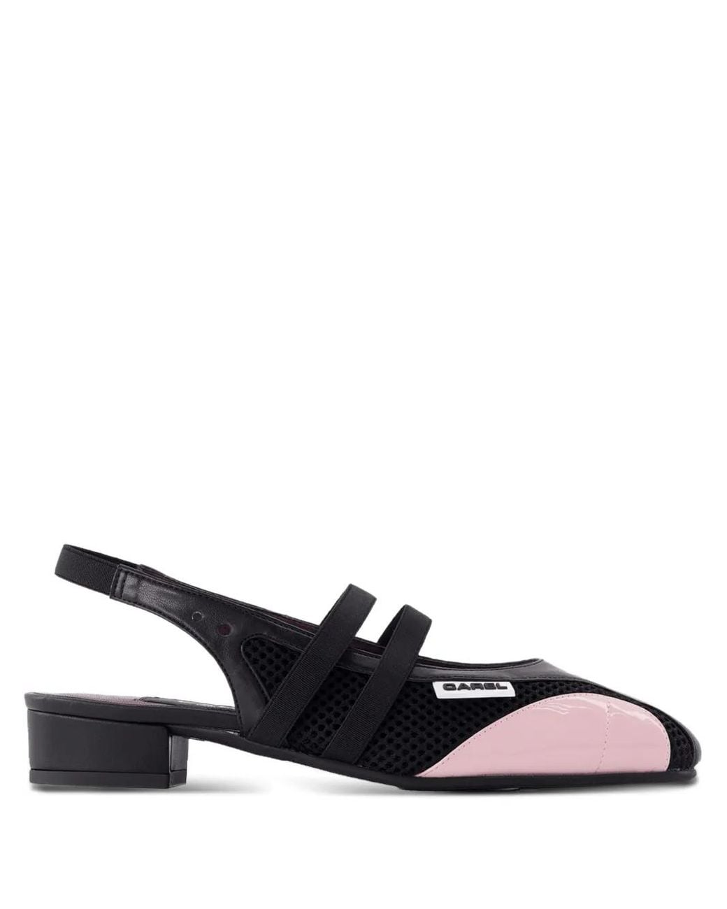 CAREL PARIS Black X Maitrepierre Slingback Mesh Pumps