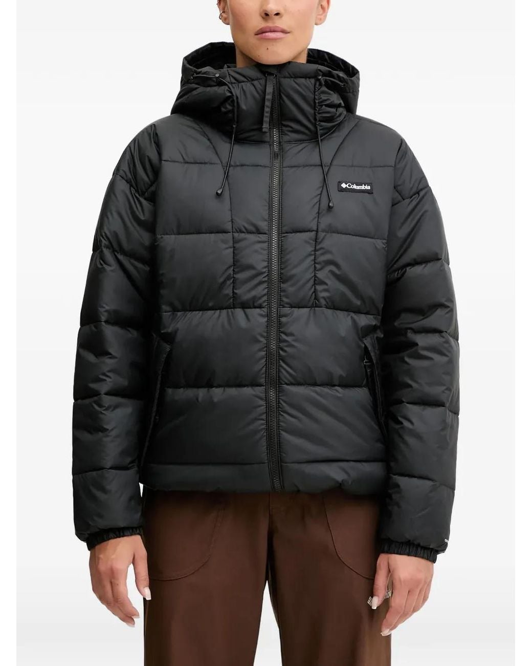 Columbia Black Pike Lake Iii Hooded Padded Jacket