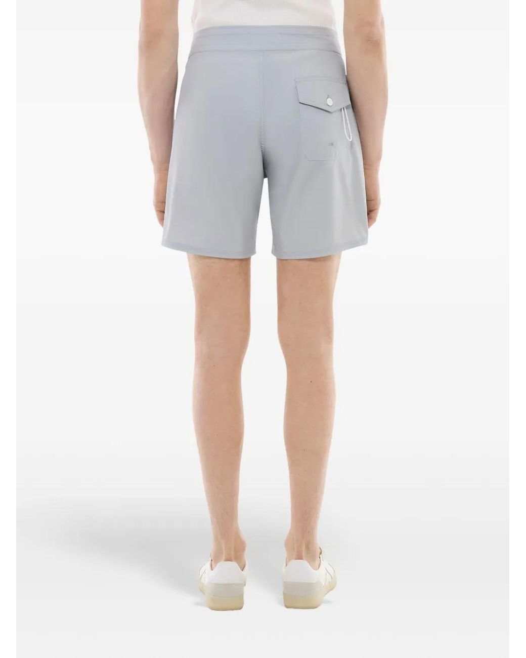 Fursac Gray Logo-Print Swim Shorts for men