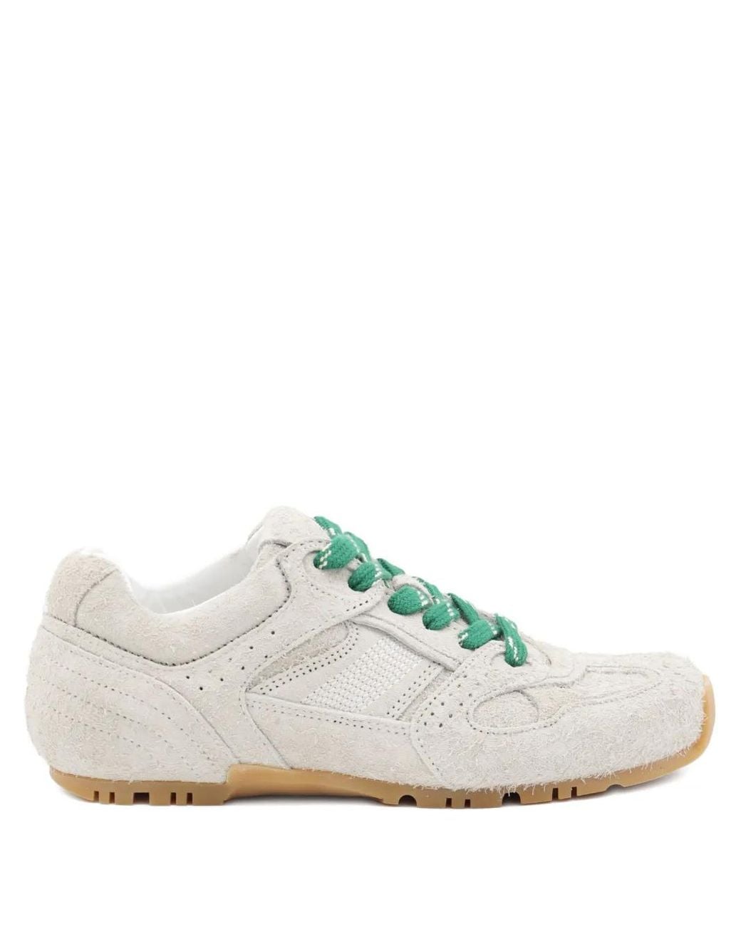 Alohas White Textured Lace-Up Trainers