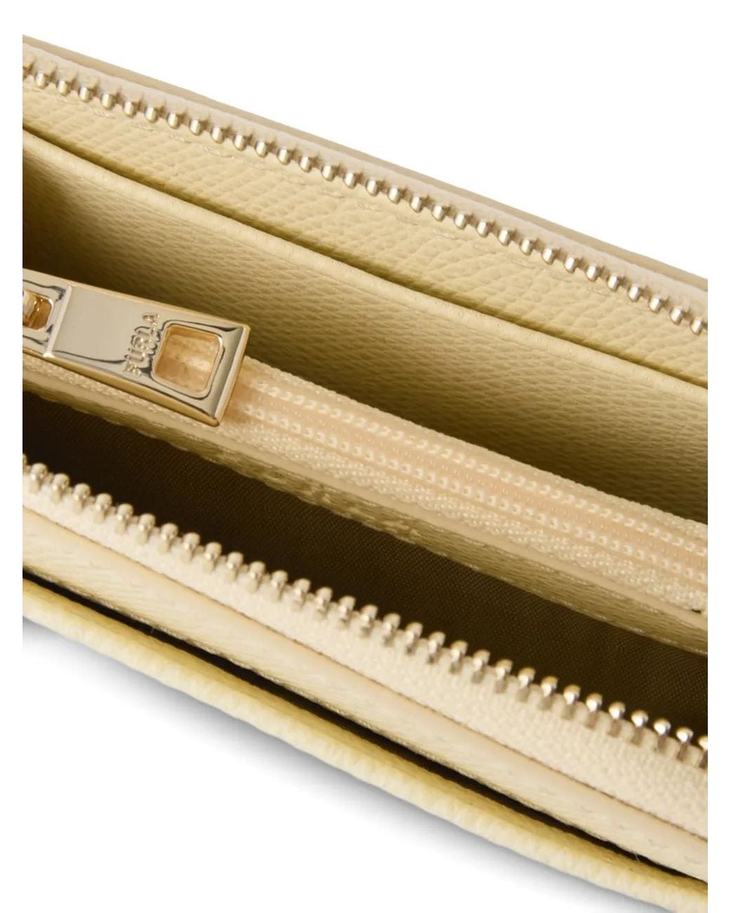 Furla White Laura Medium Embossed-Logo Wallet