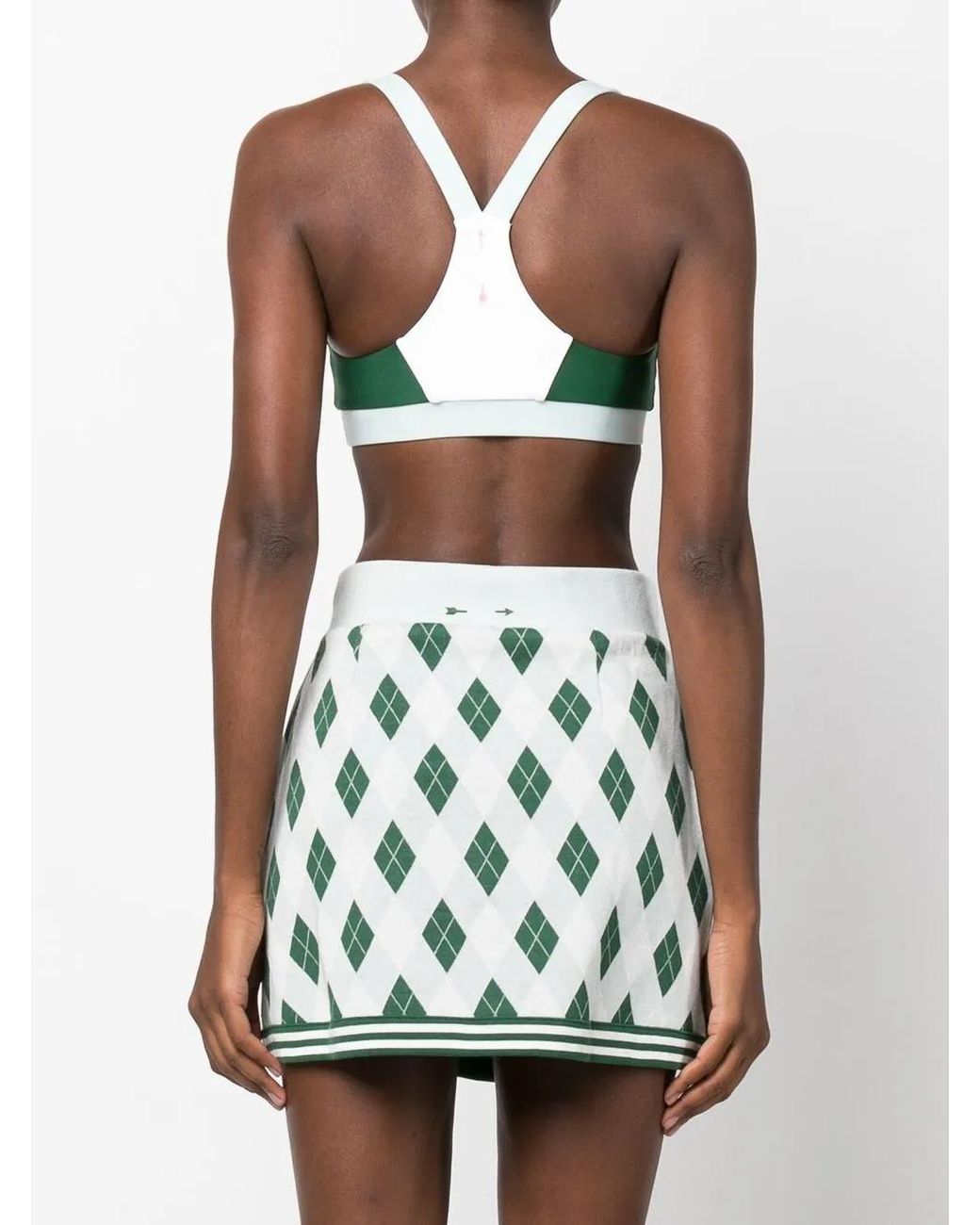 The Upside Green Larry Crossover-Back Sports Bra