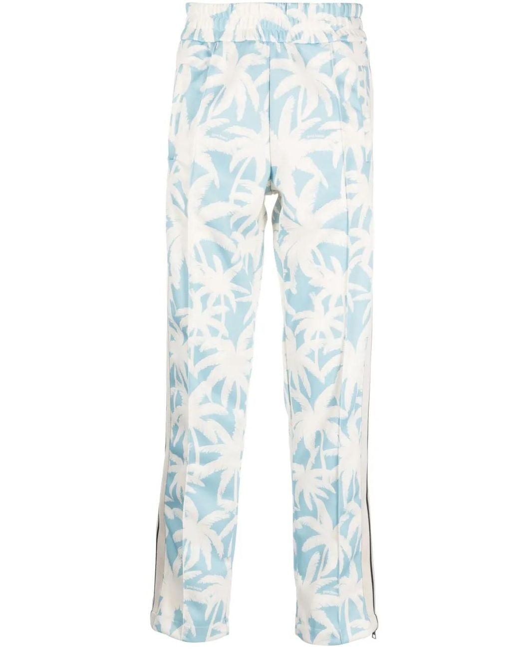 Palm Angels Blue Palms Track Pants for men