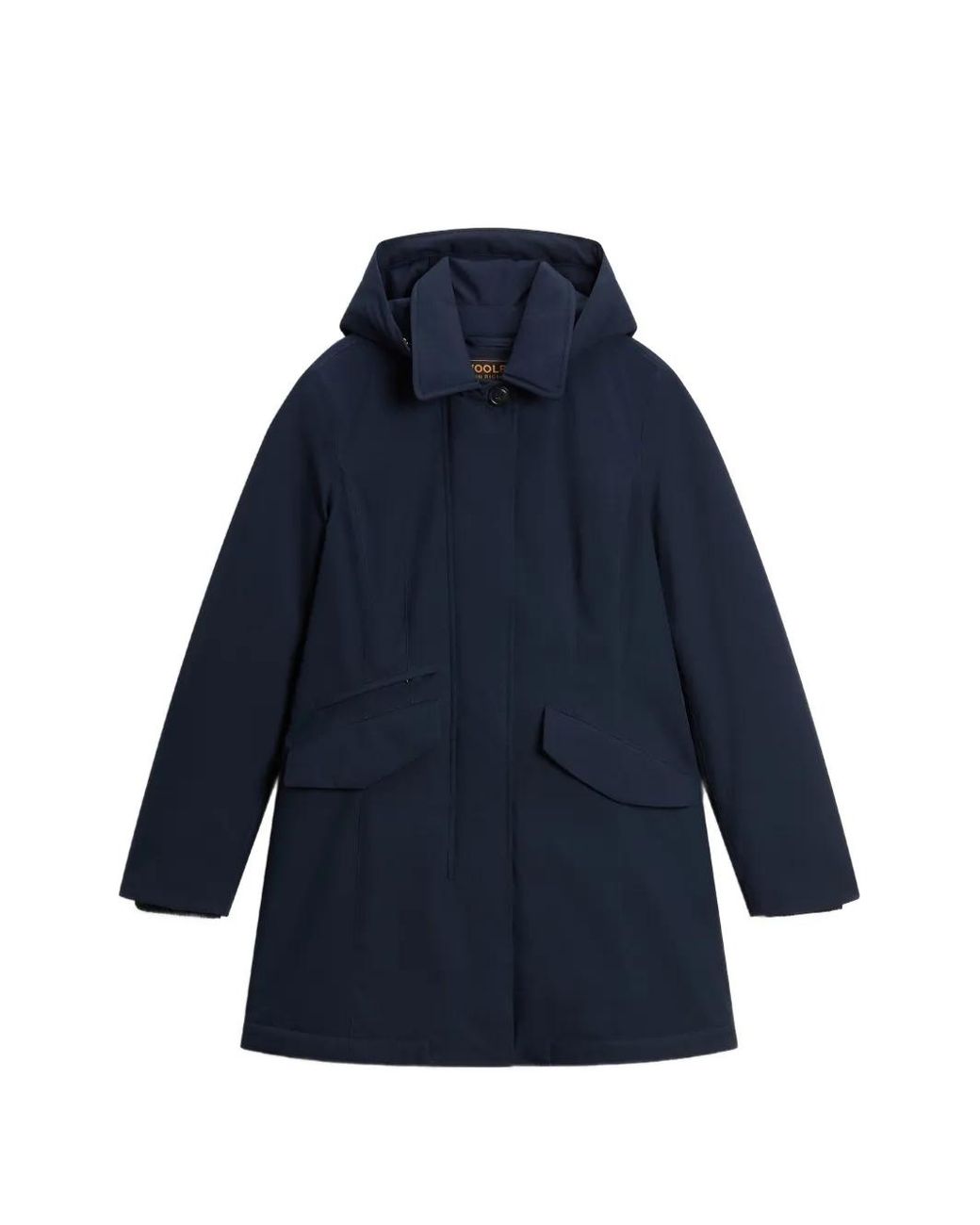 Woolrich Blue Removable-Hood Coat