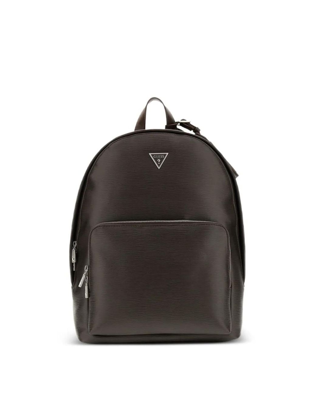 Guess Black Milano Textured Backpack for men