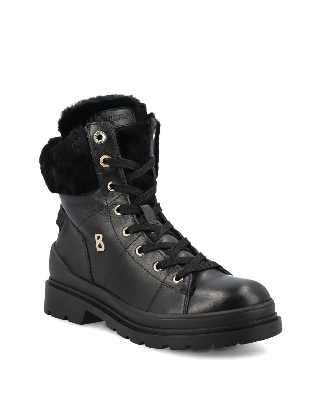 Bogner Black St. Moritz Leather Boots