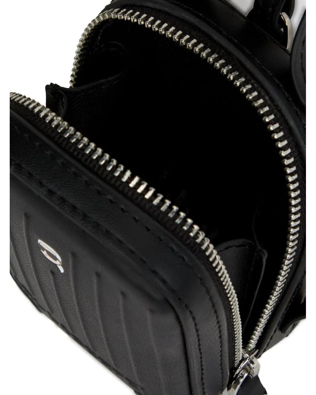 Karl Lagerfeld Black Ikon Suitcase Keychain for men