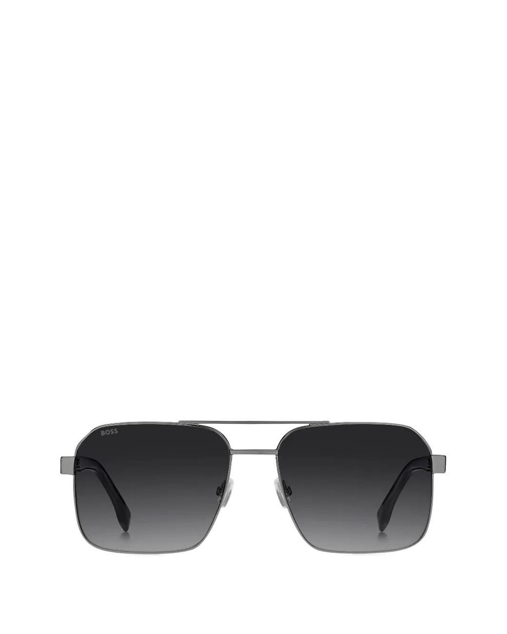 Transpadent BOSS Stainless-Steel Sunglasses With Transparent Temples in Black for ...