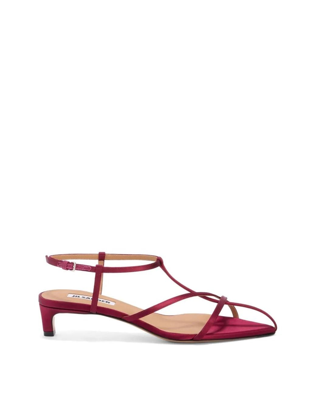 Jil Sander Pink Cage Low-Heel Sandals
