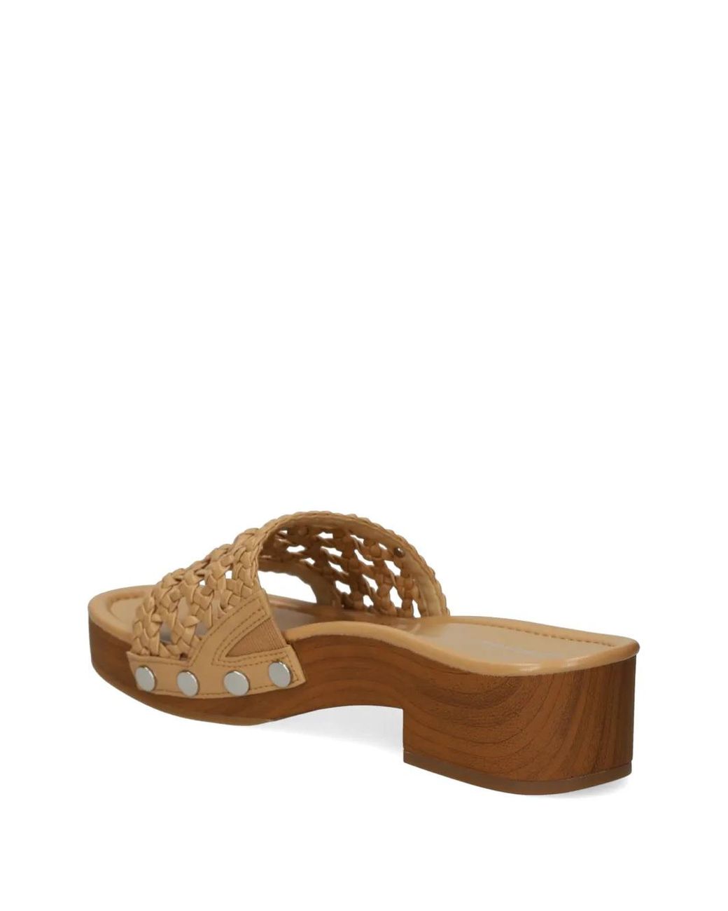 MICHAEL Michael Kors White Woven Studs Sandals