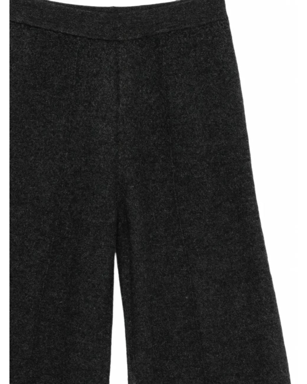 Semicouture White Wool Trousers