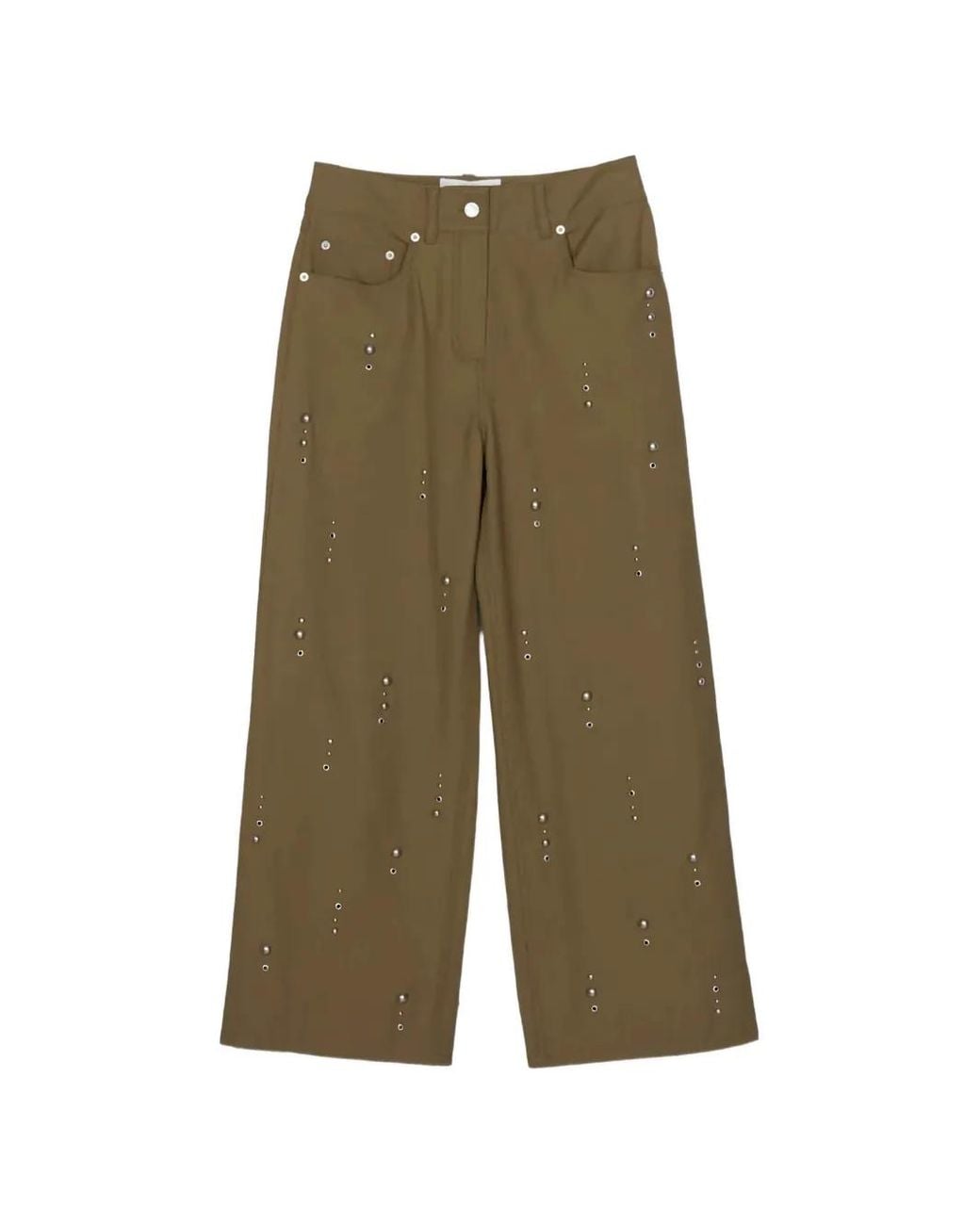 3.1 Phillip Lim Green Embellishment Trousers