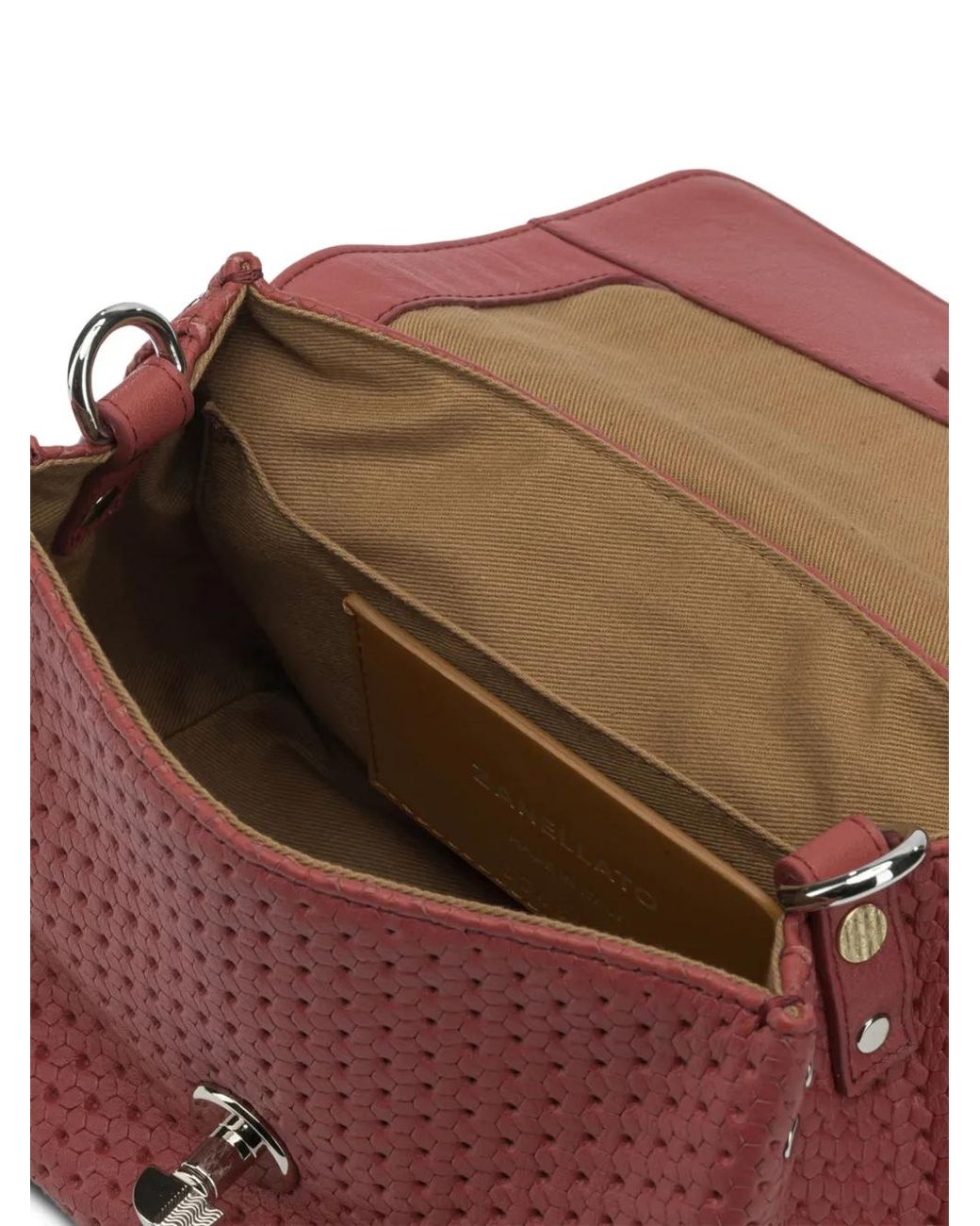 Zanellato Red Woven Tote Bag