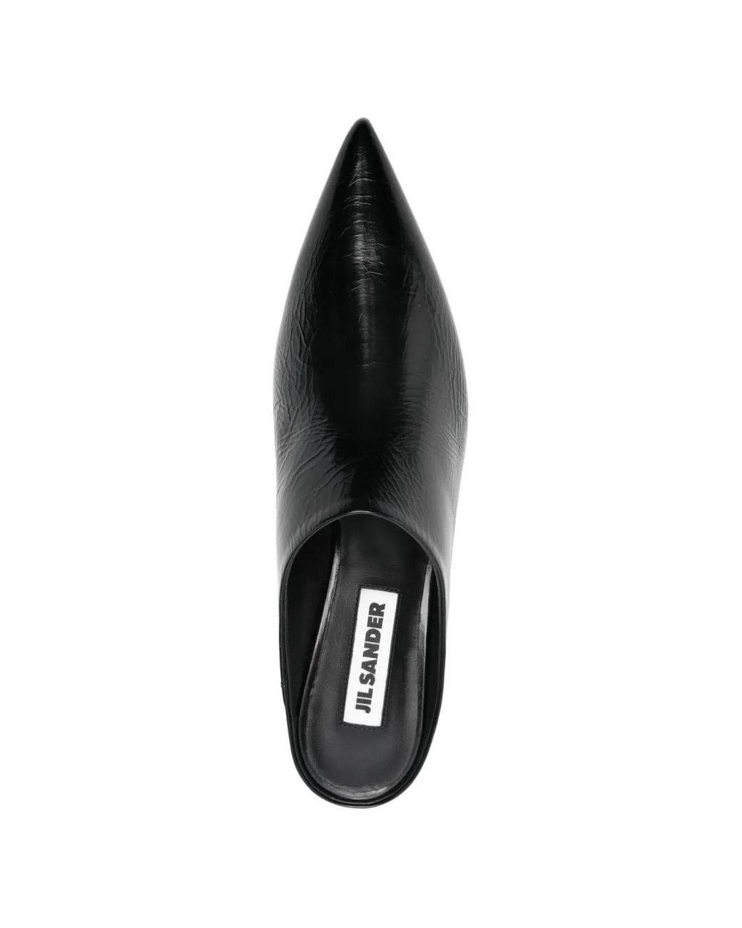 Mules A Punta di Jil Sander in Black