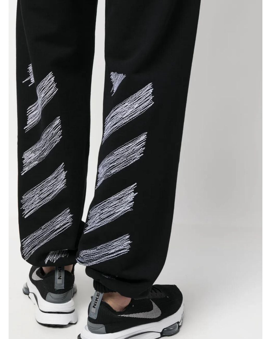 Off-White c/o Virgil Abloh Black Diagonal Sweatpants for men