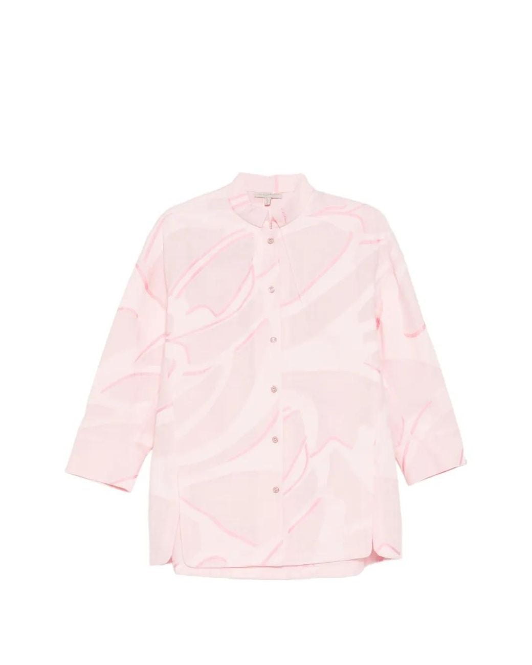Shiatzy Chen Pink Jacquard Stand-Collar Jacket