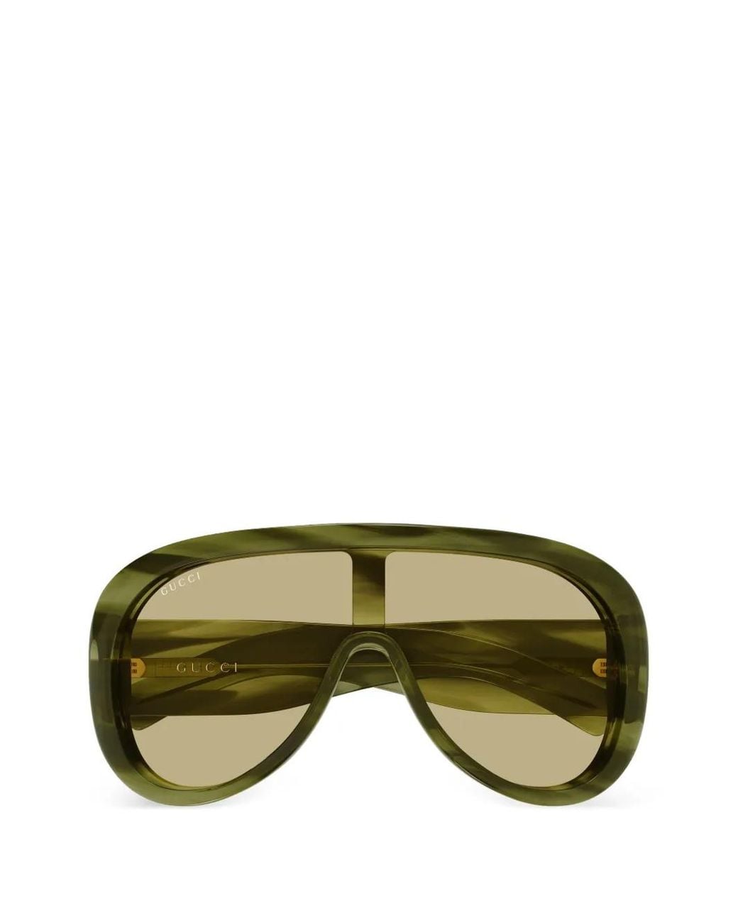 Gucci Green Oversized Pilot Sunglasses